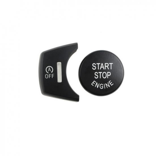 Sale Black Engine Start Stop Button Cover Kit for BMW 2014-18 X5 2015-18 X6 F16