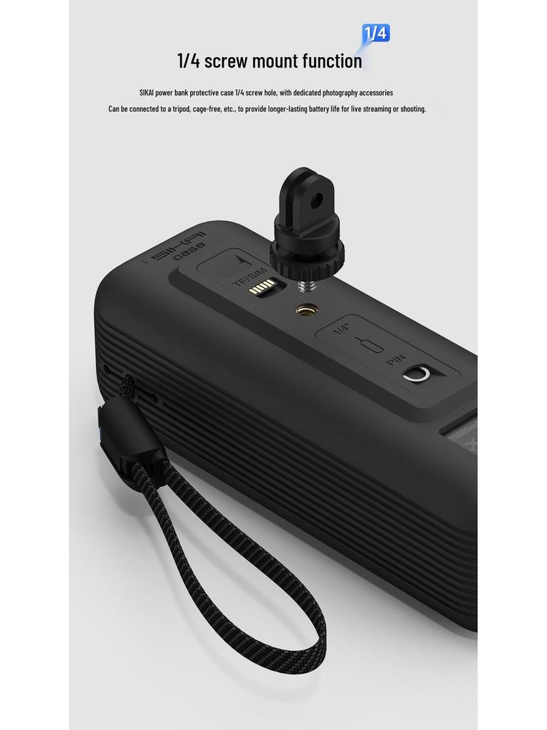 Anker PowerCore 165W Protective Case with Built-in Retractable Cable - Drop-Proof Full Coverage.