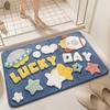 Cartoon Bear Bathroom Non Slip Water Absorbent Floor Mat Entrance Living Room Cute Ins Style Home Decoration Carpet