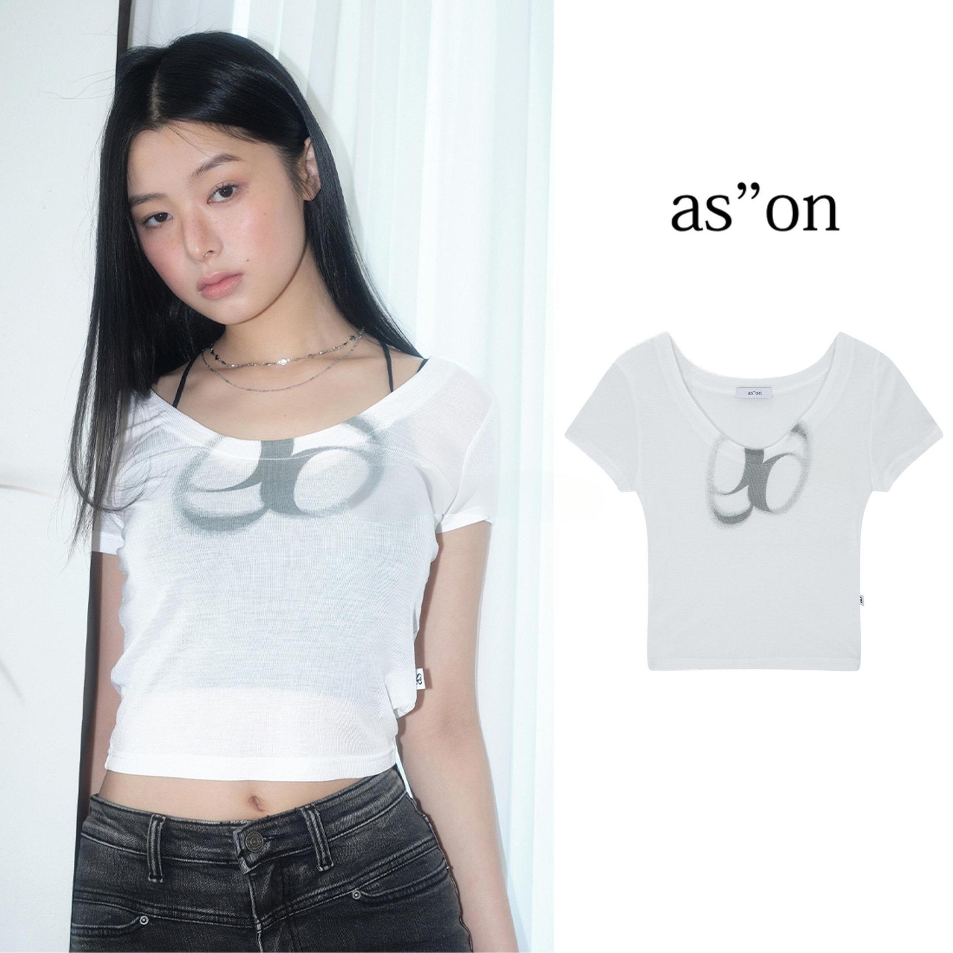 2026 now/as * n printed ultra-thin short slim slim short-sleeved long-sleeved T-shirt girls summer S белый
