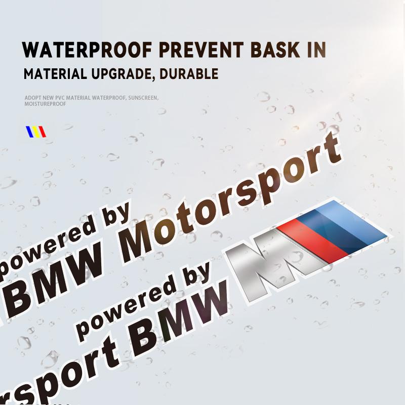 keychain 1Set Car Door Creative Stickers Logo Styling Decoration Decal Accessories For BMW Performance F30 E90 E46 3 5 7 Series gzjm96