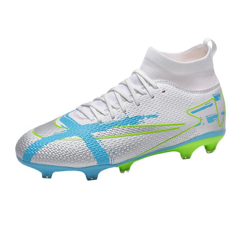 Football shoes men's high-top students and women's broken nails training shoes professional competition sports shoes