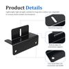 8Pcs Solar Panel Mounting Bracket Aluminium High Strength Roof Solar Panel Z Bracket with Nuts & Screws for Motorhome Boat Wall