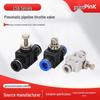 Pneumatic Air Hose Connector: Quick Push-In Throttle Valve (4-12mm) Flow Regulator
