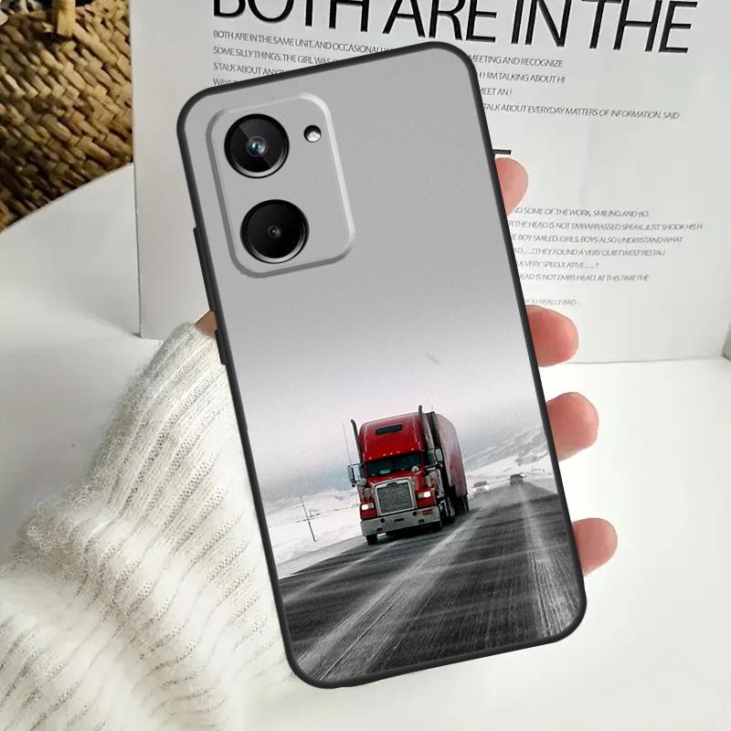 Cool Heavy Truck Car For Realme 12 Pro Plus 11 10 9 C67 C55 C53 C35 C33 C30 C25s C21Y C15 GT3 GT5 GT Neo 5 Case
