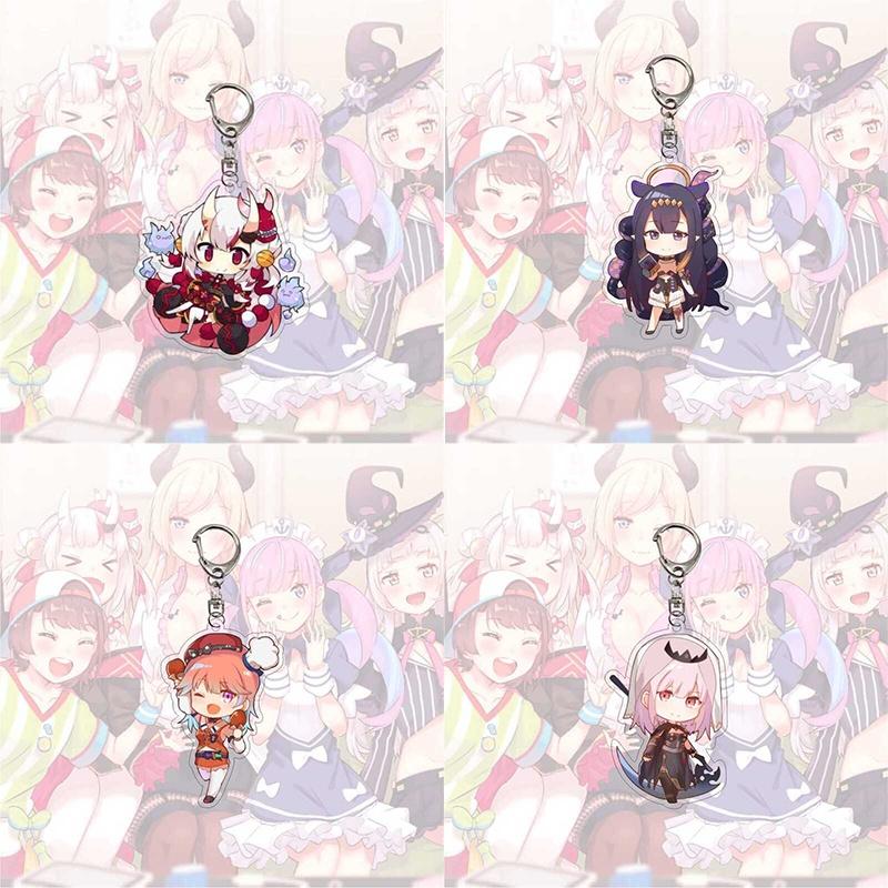 Exquisite Hololive Vtuber Acrylic Keychain Pendant With Beautiful Character Designs For Collectors
