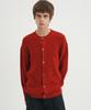 Blond9 Soft Round Neck Knit Cardigan_Deep Red