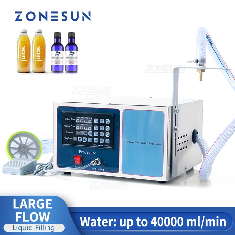 ZONESUN ZS-GFK17C Automatic Filling Machine Laundry Hand Sanitizer Shampoo Machine Oil Water Milk Liquid Bottle Filling Machine