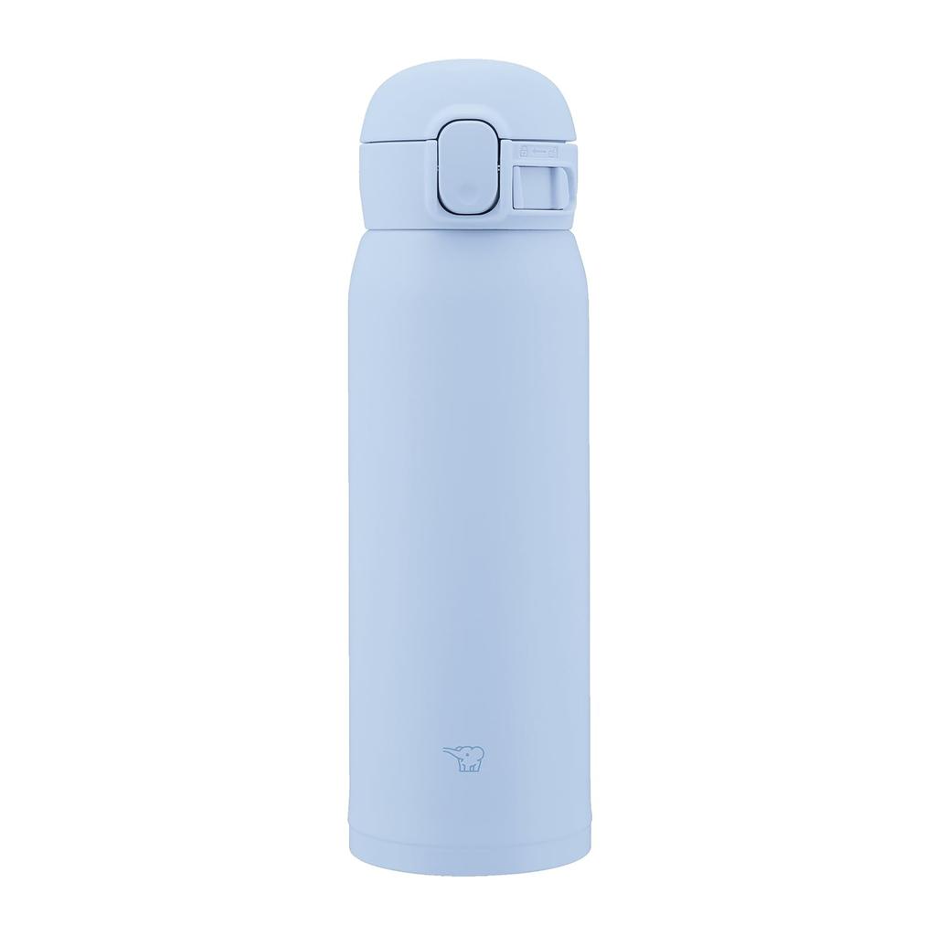 Bouteille d'eau ZOJIRUSHI sans couture 480 ml Tasse en acier inoxydable One Touch Bleu aéré L'emballage intégré permet de laver seulement 3 articles SM-WS48-AM