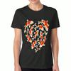 Koi Fish Fan Club Ladies Cotton T Shirt, Premium Cotton HighQuality Printing, Durable And Long Lasting, Casual Fashion, Colorful Fish Design, Koi Pond