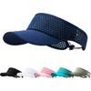 AUSFLUG Sun Visor Hat Men Women - Moisture Wicking Lightweight Sports Cap | Quick dry breathable mesh, adjustable ponytail strap, sun blocking for
