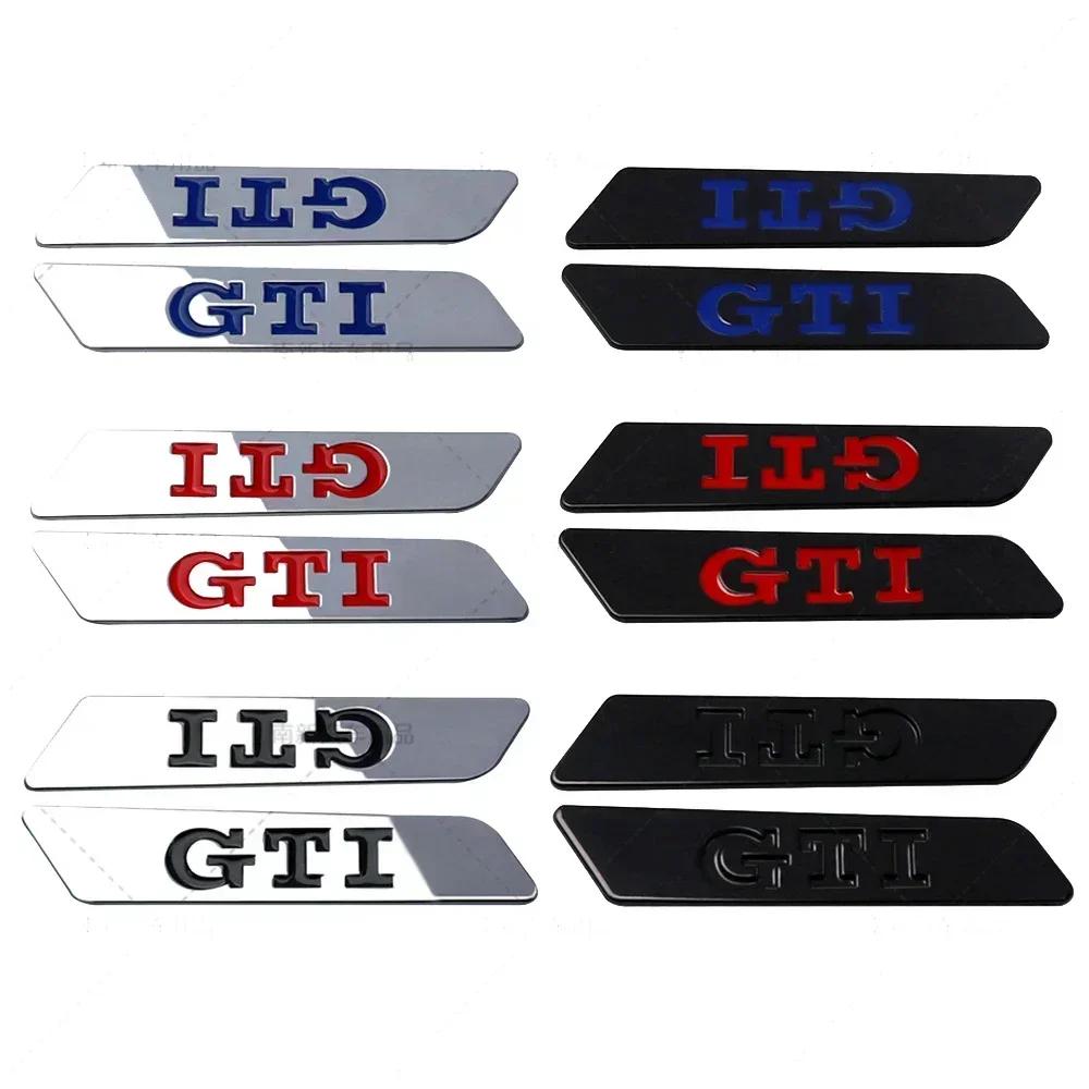 BRZ1 For VOLKSWAGEN VW GTI for Volkswagen VW GTI MK5 Passat Polo Golf 3 Jetta Tiguan Beetle Touran Metal Car Side Emblem Fender Badge
