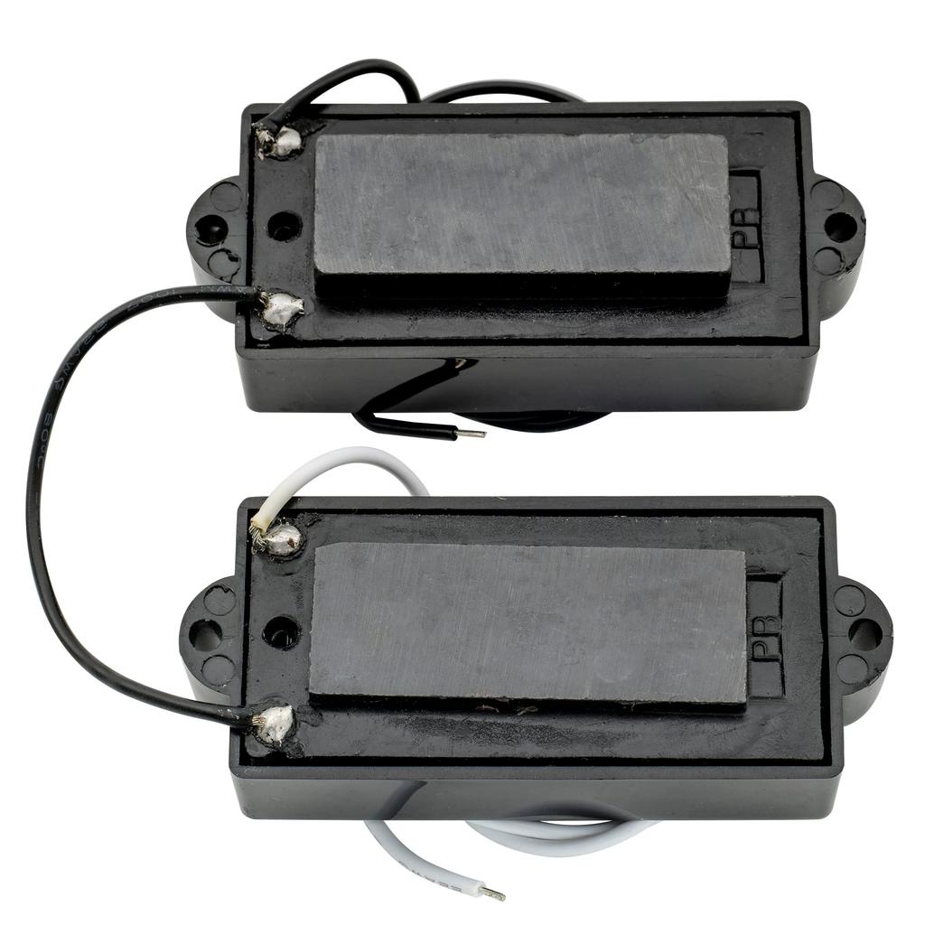 Wilkinson Variable Gauss Ceramic Precision Bass PB Pickup Split Coil for Electric Black 4-String Bass,