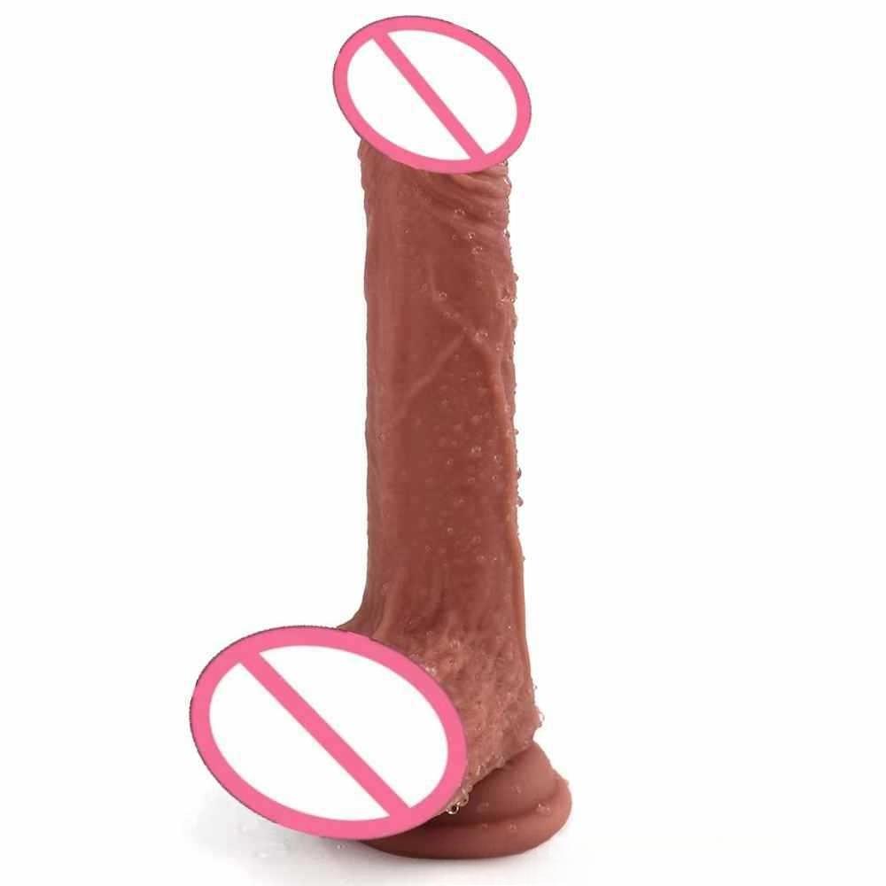 Liquid Silicone Simulation Dildo Female Masturbator Artificial Penis Manual Dildo Adult Product
