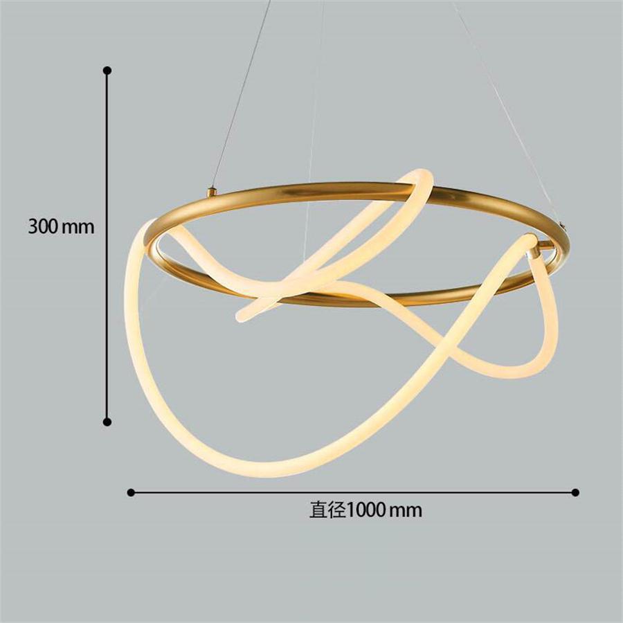 Candelabru de tavan LED modern de lux DIY, cu tub lung, flexibil, cu linie lungă, pentru insulă de bucătărie, agățat, lampă suspendată pentru restaurant și bar