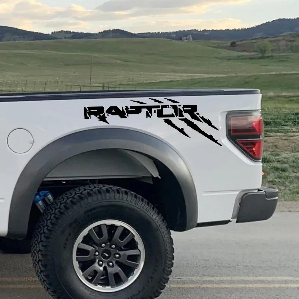 PCKF8 Car Graphics Claw Styling Sticker For Ford F 150 Ranger Raptor Pickup Truck Bed Side Decor Decal Cover Auto Tuning Accessories