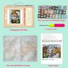 DL-YTG Latch Hook Kits Rug Three Horses Crochet Yarn Cushion Colour Pre-Printed Canvas Cover Rug Needlework DIY Hook and Latch Kit Home Decoration