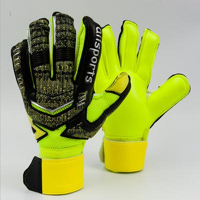 Männer Frauen Kinder Torwarthandschuhe 5 Finger Schutz 4mm Verdicken Latex Fußball Fußball Torwart Keeper Handschuhe Schutz Abnehmbar
