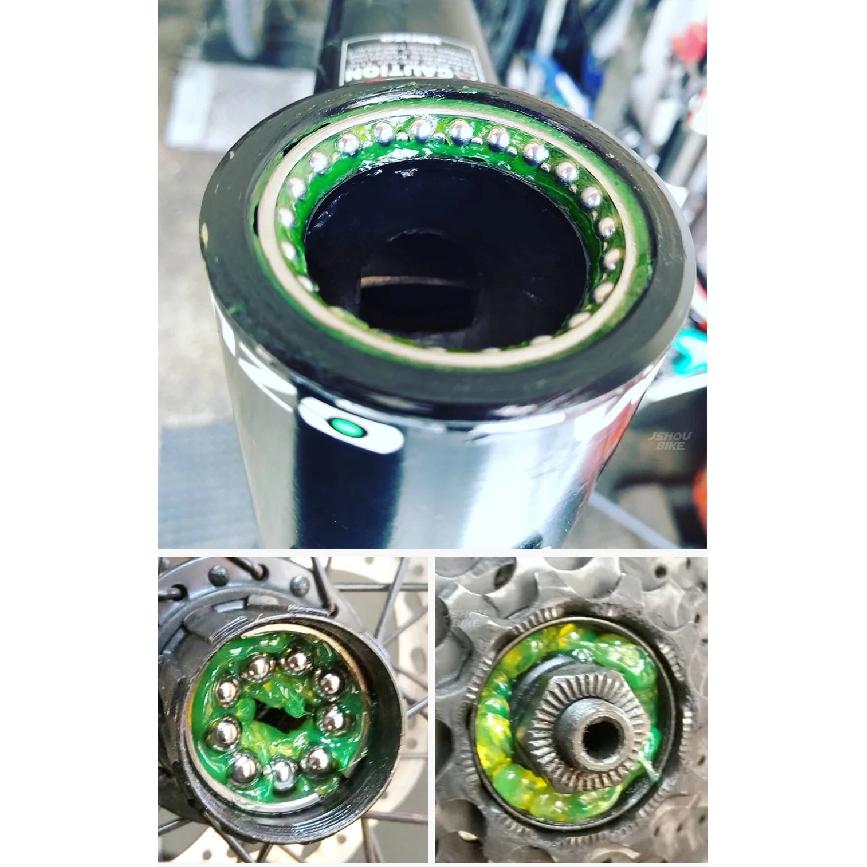 GOLDIX Bicycle Grease Green Applesause Bearing Grease Hub BB Lubricants Oil Lubricant Lube Lipid Elements for Shimano Sram