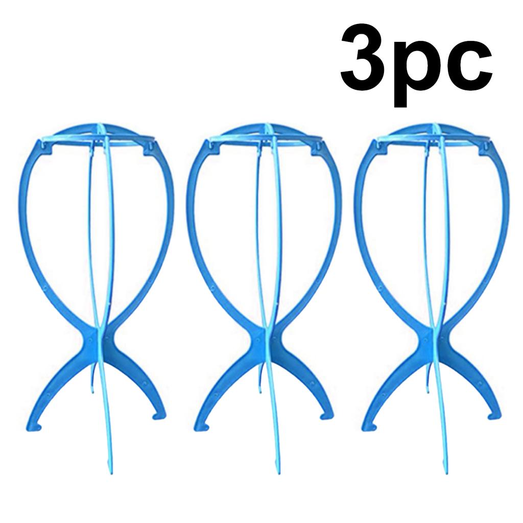 1-11pc Folding Wig Stand Adjustable Plastic Hat Display Stand Portable Fashion Model Wig Cap Holder FHome Salon Travel Use