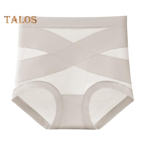 Women's High Waist Cotton Underwear Seamless Tummy Control Shapewear Panties Stretch Full Coverage Postpartum Briefs