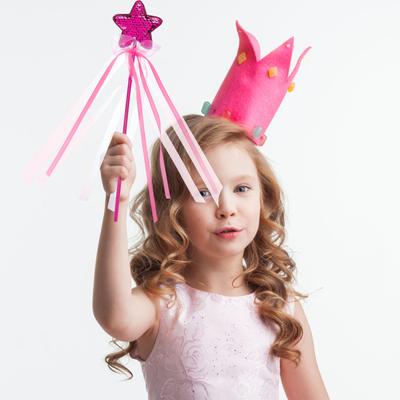Fairy Wand with Ribbons Glitter Star Wands Exquisite Design Comfortable Hand Feeling Kids Nymph Star Shaped Fairy Wand