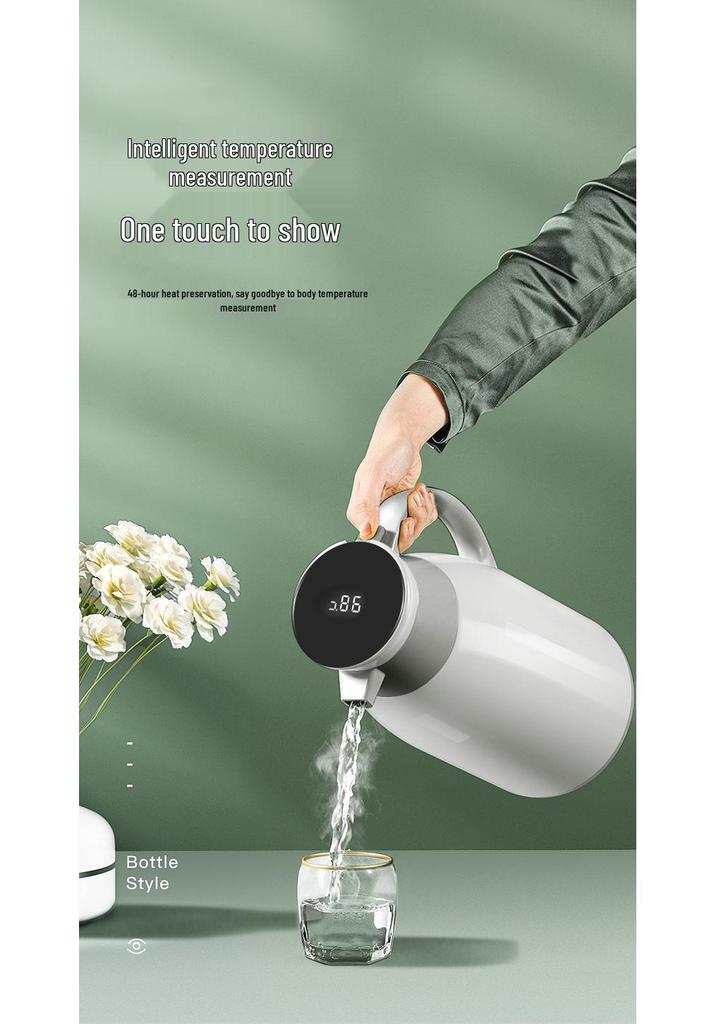 2026 Smart Temperature-Control Kettle: Large Capacity, Insulated, Temperature Display, Hot Water Bottle for Home Use.