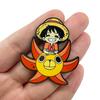 Creativity Anime One Piece Enamel Pins Monkey D Luffy Badges Men Women's Brooches Cool Briefcase Badges Decorate Gifts