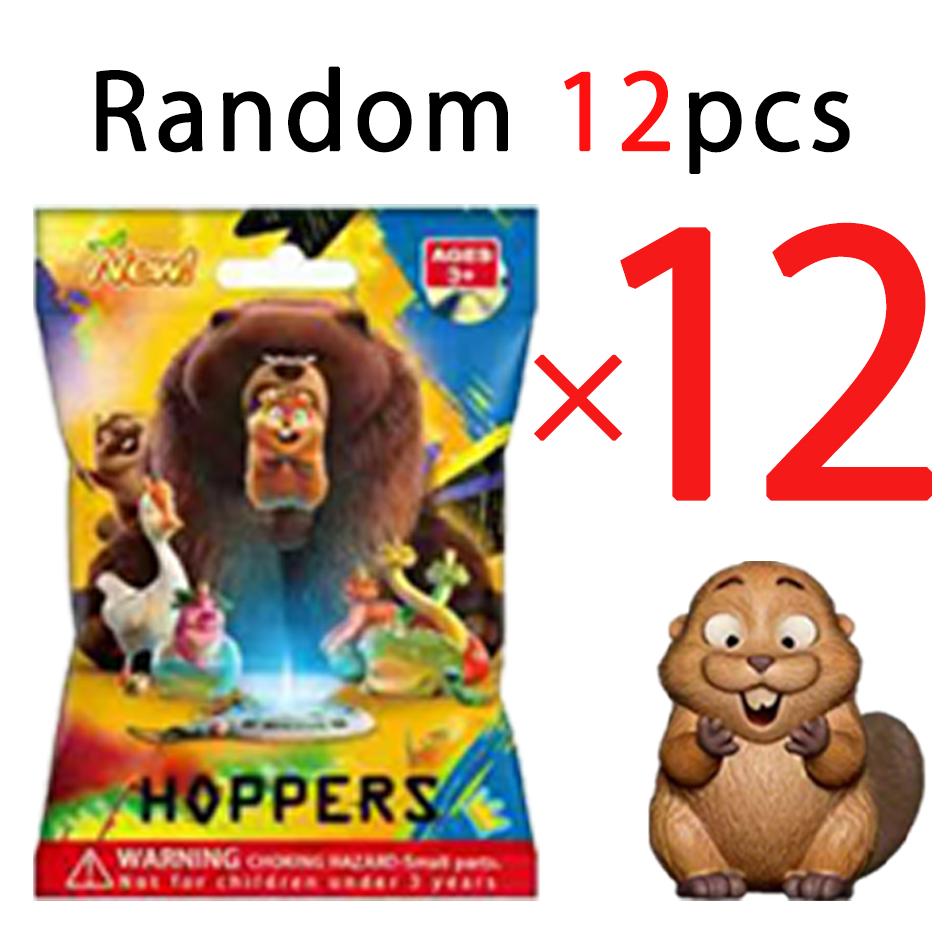 ! Beaver Transformation Plan Series keychain Figure Hoppers Action Figure Movie Model Toys Kids Gift Mystery Box