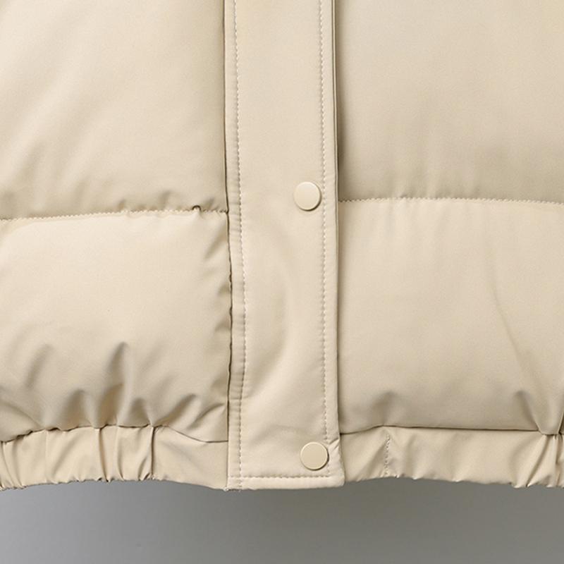 Fashion Winter Coat Female Short Parkas Hooded Faux Fur Collar Loose Thick Warm Women's Jackets