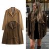 Fashion Suede Women's Jacket Spring Outerwears Casual Blazer Woman Long Sleeve Women Coats