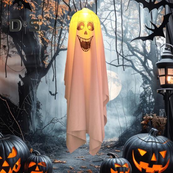 Halloween Ghost Decorations Outdoor Glowing Ghost Decoration Spooky Haunted House Ghost Prop Halloween Yard Decor