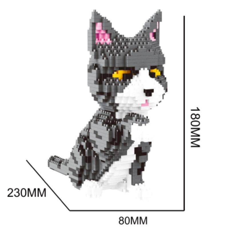 

Non-Toxic Animals Pet Series Small Particle Building Blocks Cute Dog Cat Mini Bricks Diy Educational Toys Kids Gifts No box