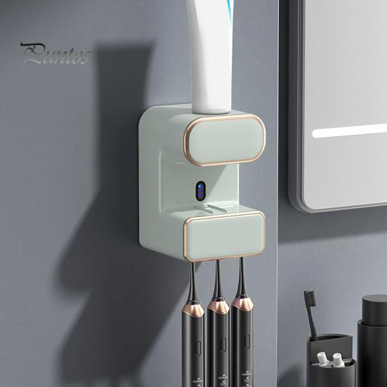 Dispenser automatico di dentifricio pigro creativo spremiagrumi per dentifricio accessori per il bagno strumenti per portaspazzolino a parete  15