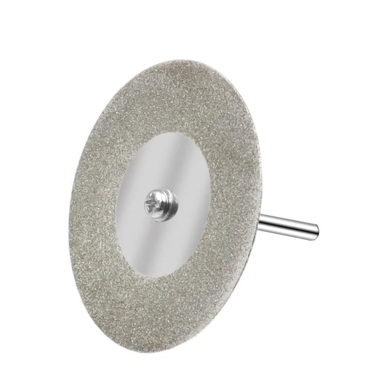 40/50/60mm Dremel Rotary Tool With 1 Arbor Shaft Diamond Grinding Wheel Metal Cutting Disc Slice Dremel Accessories