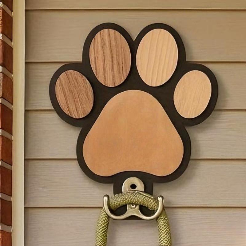 

1PC Wooden Handicraft Pendant Towel Clothes Hanger Popular Pet Traction Rope Hook Handmade чёрный