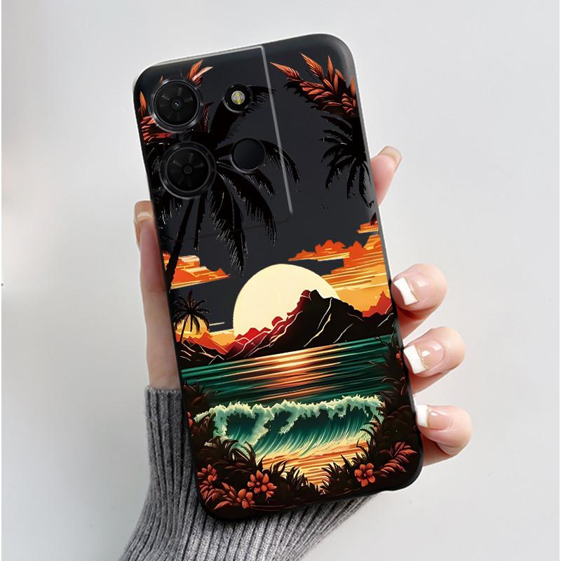 Bright New Pattern Anti-scratch Black Casing For TCL 503 Pattern Cover For TCL K32 5G (T513W)/TCL K33 5G (T513Z) Soft Case