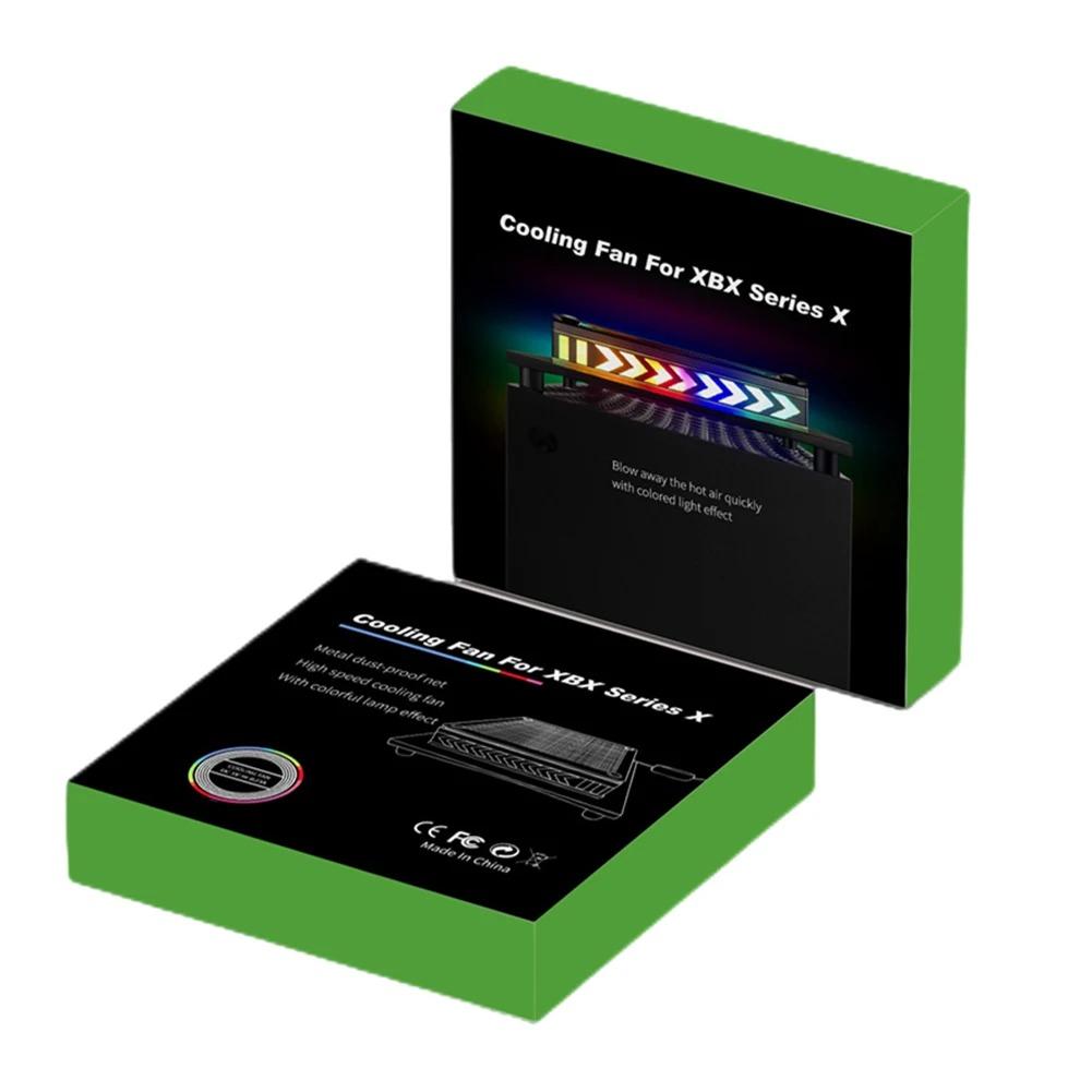 LED Světla Chladicí Ventilátor pro Příslušenství Konzole Xbox Series X