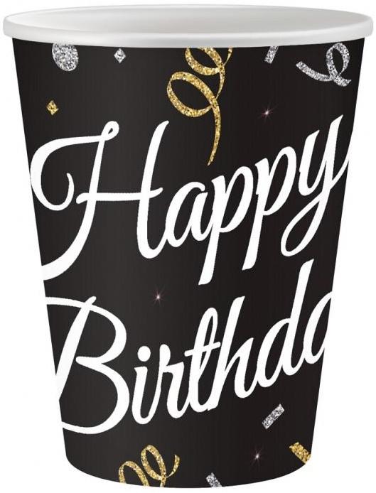 Paper Cups Happy Birthday 250Ml 6Pcs.