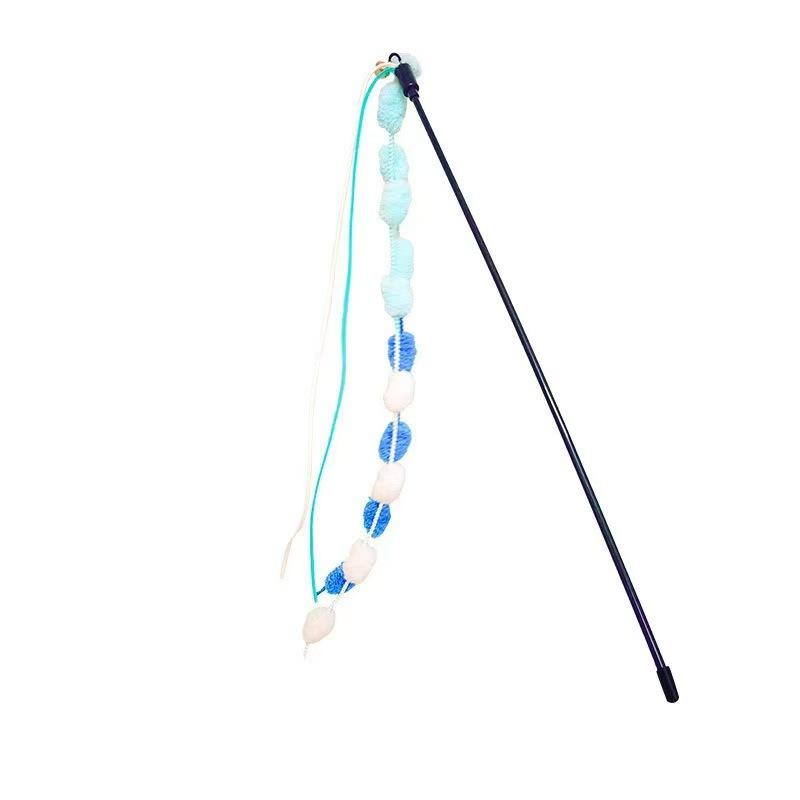 1pcs Cat Teaser Stick With Bell, Interactive Pet Toy For Self-Entertainment