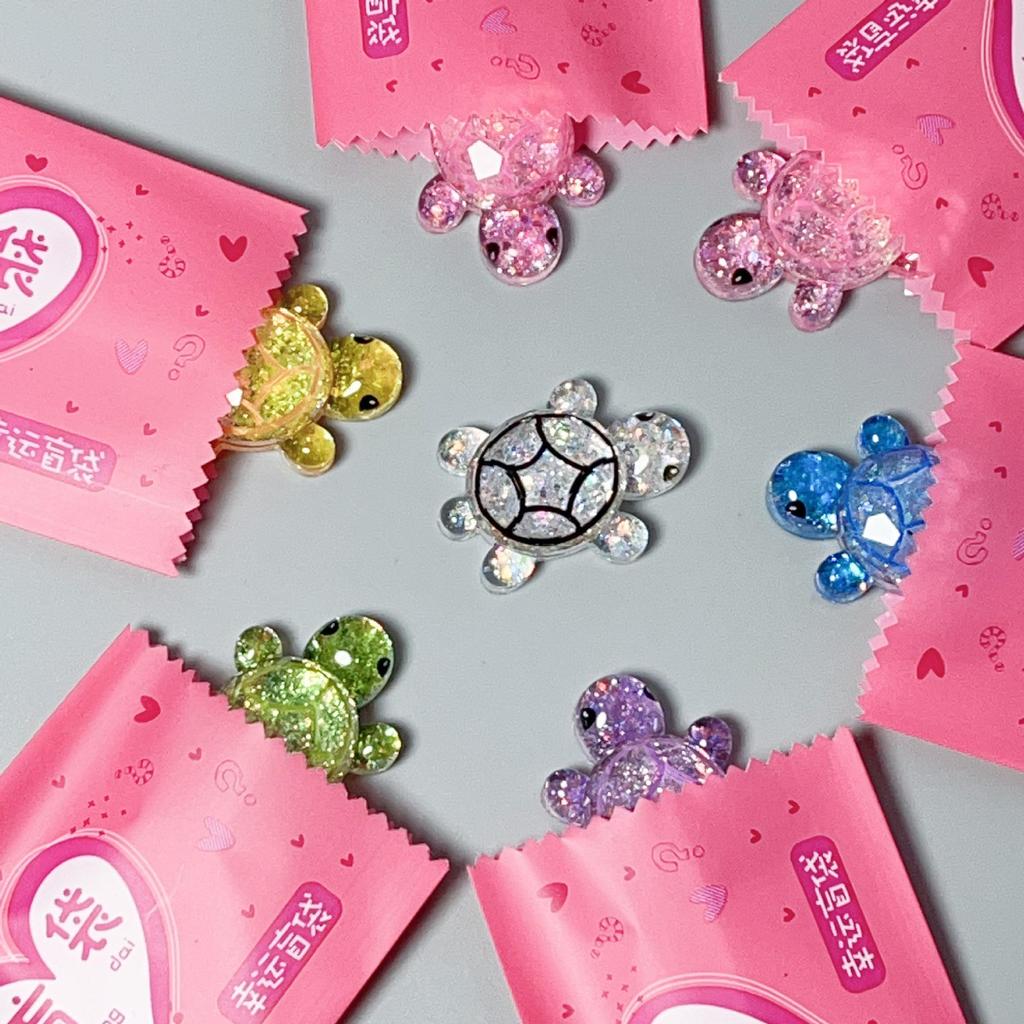 Flashing Resin Luminous Turtle Ornaments - Large & Small DIY Accessories