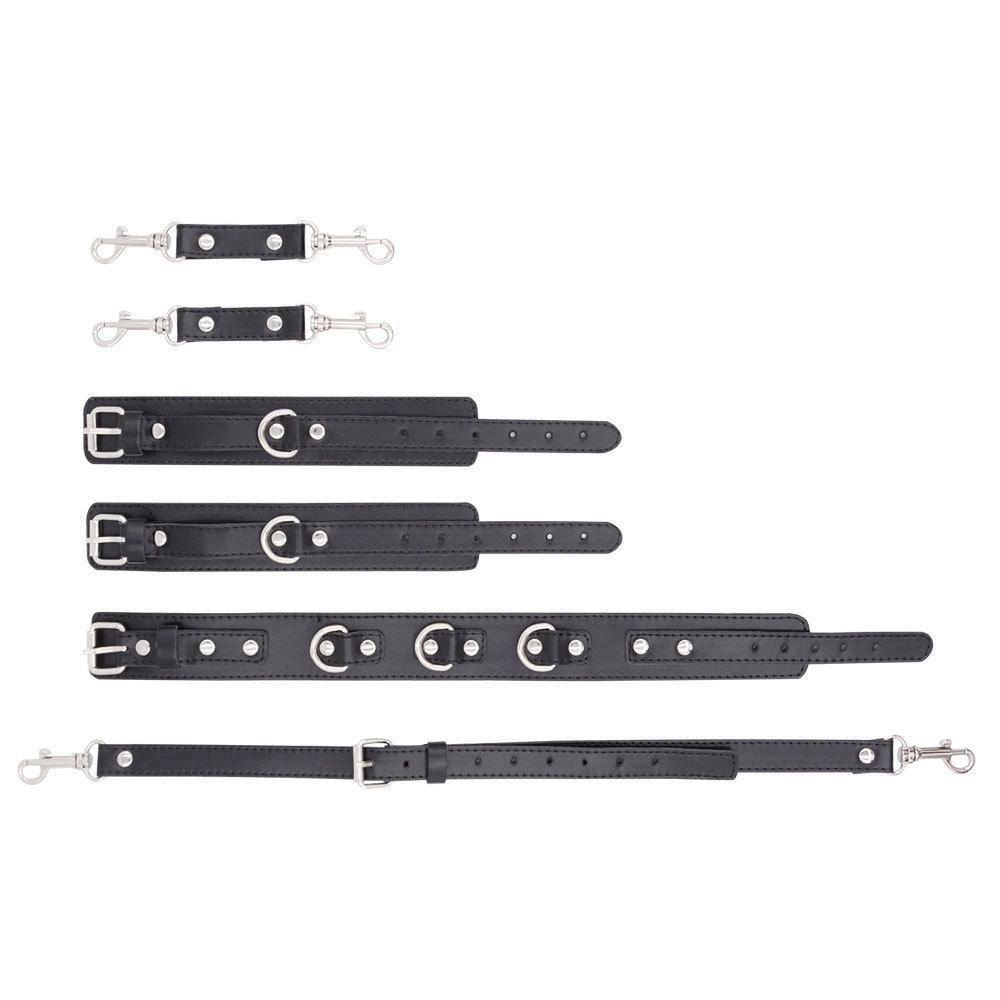 SM Binding Props Hand Neck Bondage Training Adult Sex Toys Sexy Sex Product Leather Handcuffs Collar