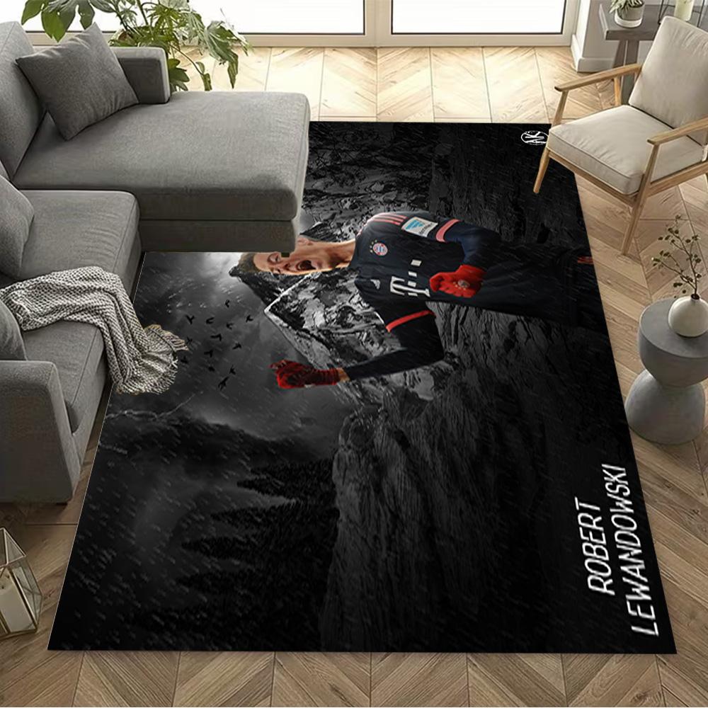 Goalkeeper Saves Ball. Area Rug Design for Playrooms Decorate room Kitchen Bedrooms Antislip Carpet Anime Office Decor Wedding Party Gift