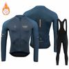 Autumn and Winter Fleece Warm Cycling Suit Men's Long-sleeved Suit Road Mountain Bike Clothes 2026 Winter Fleece Cycling Suit