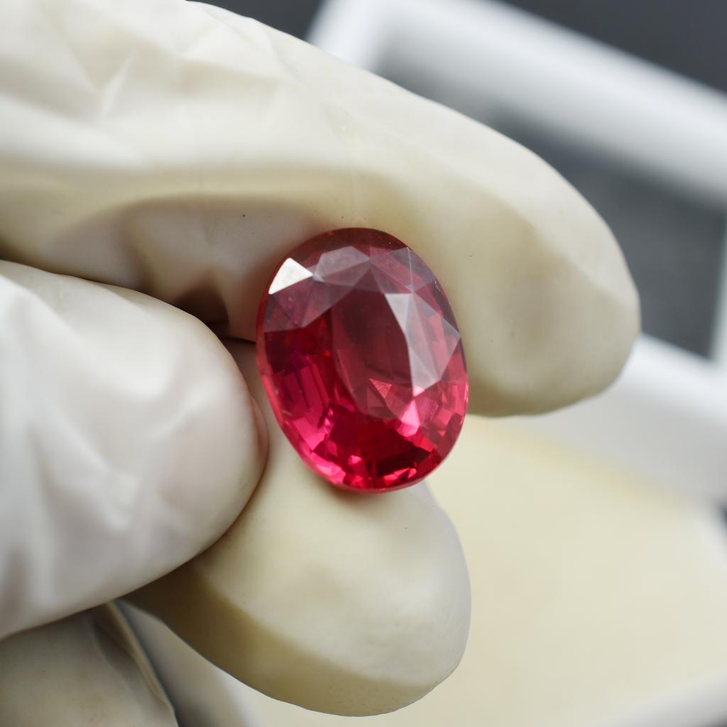 Natural Sapphire Loose Gemstone Oval Cut Padparadscha 11.55 Ct September Birthday Birthstone