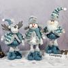Christmas Retractable Figurines Santa Snowman Elk Ornaments Home Window Decor