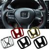 50x40mm ABS Car Steering Wheel Cover Emblems Stickers for Honda Envix Odyssey City Jazz Fit CRV Civic Accord Insight Jade Vezel