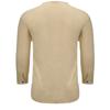 Men's Summer Long Sleeved V Neck Cotton and Linen Loose Plus Size Shirt
