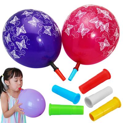 100 Pcs Blowing Nozzle Set for Balloons Bulk Balloon Blowing Tools Mouthpiece