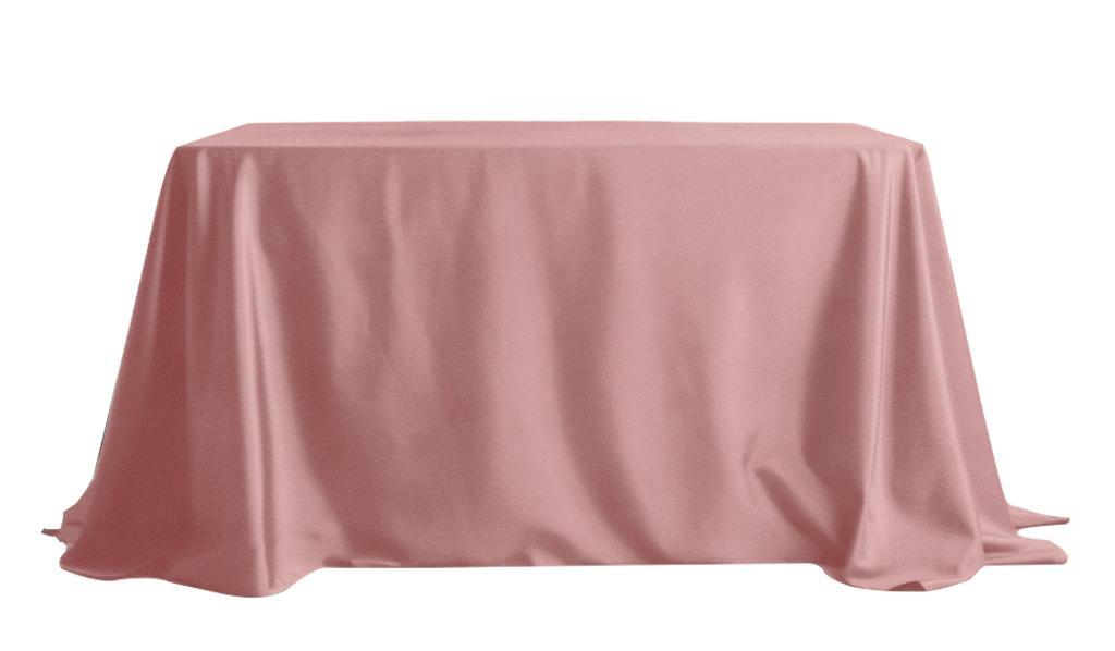 Matte Velvet Tablecloth, Powder Pink, For A Table 230X230Cm